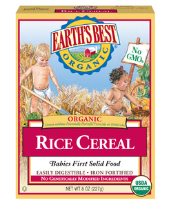 Earth's Best Organic Infant Rice Cereal 8 oz