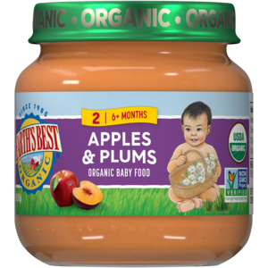 Earth's Best Apples & Plums 4 oz