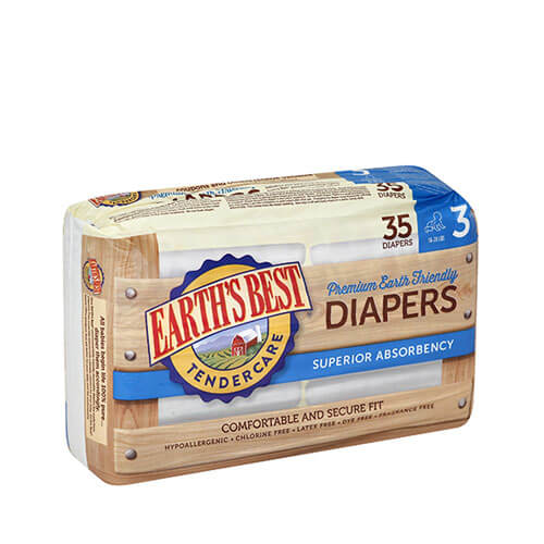 Earth's Best Size 3 Diapers 35Ct