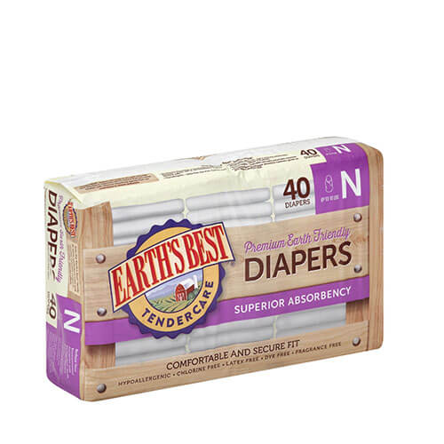 Earth's Best Newborn Diapers 40Ct