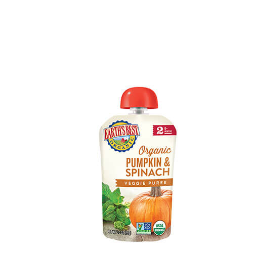 Earth's Best Pumpkin & Spinach Puree Pouch 3.5 oz