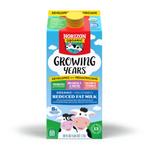 Organic Growing Years Reduced Fat Milk 59oz