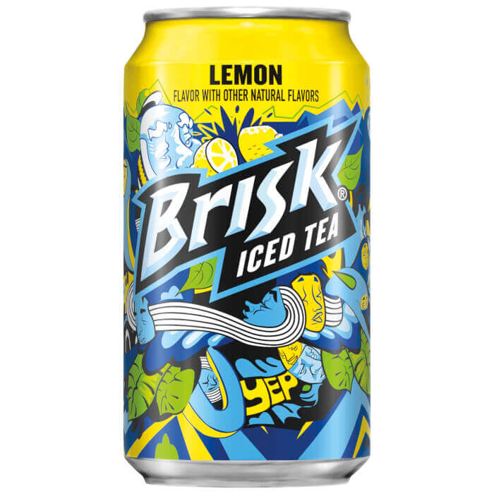Brisk Iced Tea, Lemon, 12 Fl Oz