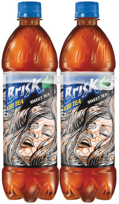 Brisk Iced Sweet Tea (4 - 24 Fl Oz) 96 Fluid Ounce 4 Pack Plastic Bottles