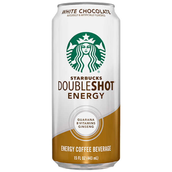 Starbucks DoubleShot Energy White Chocolate Energy Coffee Beverage (12 - 15 Fluid Ounce) 180 Fluid Ounces 12 Pack Aluminum Cans