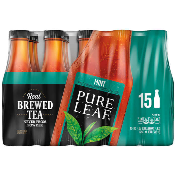 Pure Leaf Mint Iced Tea (15 - 18.5 Fluid Ounce) 277.5 Fluid Ounce 15 Pack Plastic Bottle