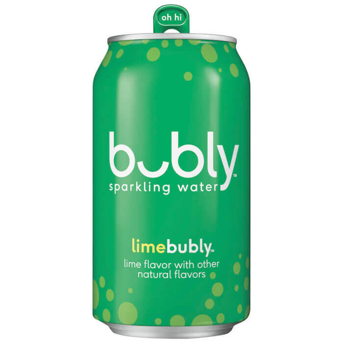 Bubly Sparkling Water,  Lime Flavored, 12 Fl Oz