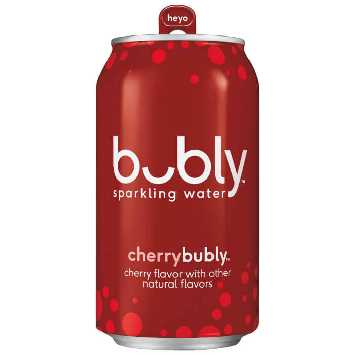 Bubly Sparkling Water, Cherry Flavored, 12 Fl Oz
