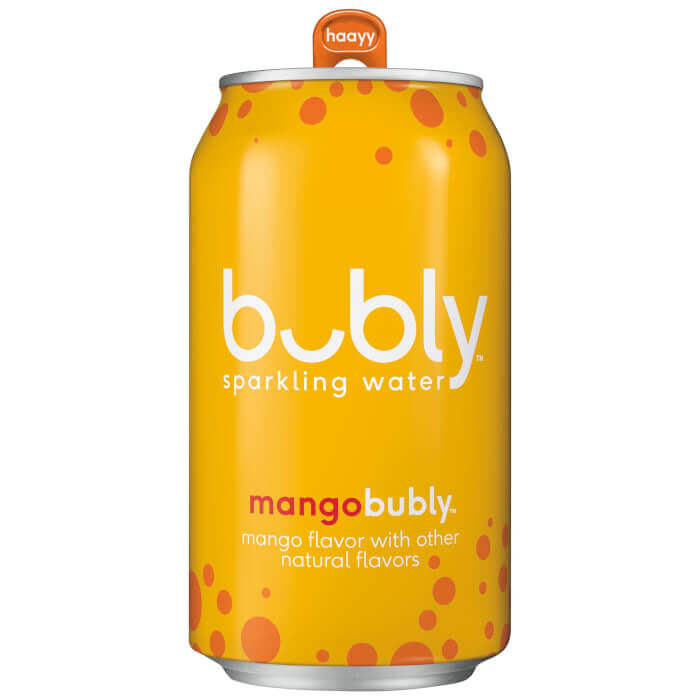 Bubly Sparkling Water, Mango Flavored, 12 Fl Oz