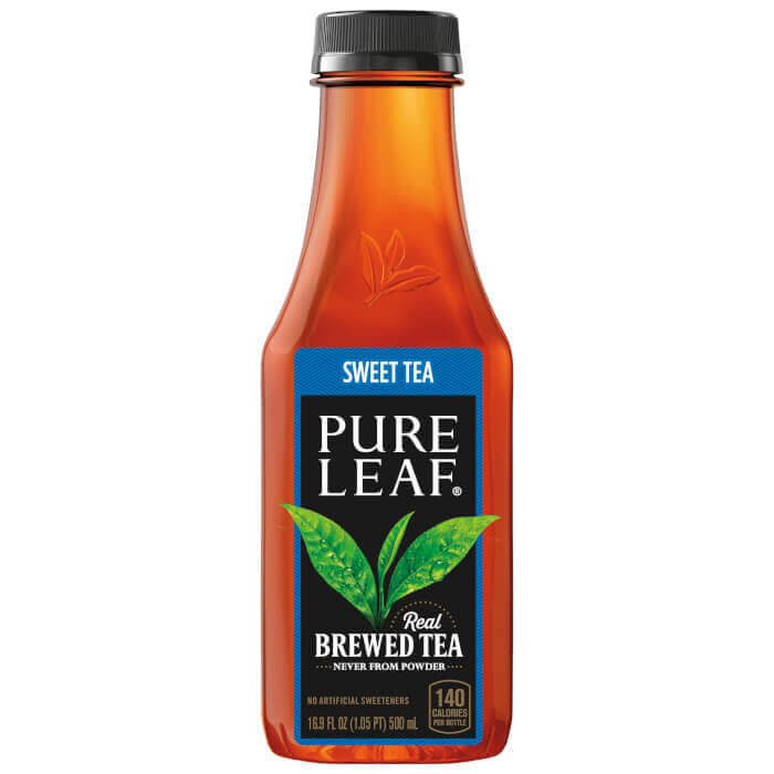 Pure Leaf Real Brewed Tea, Sweet Tea, 16.9 Fluid Ounce Plastic Bottle