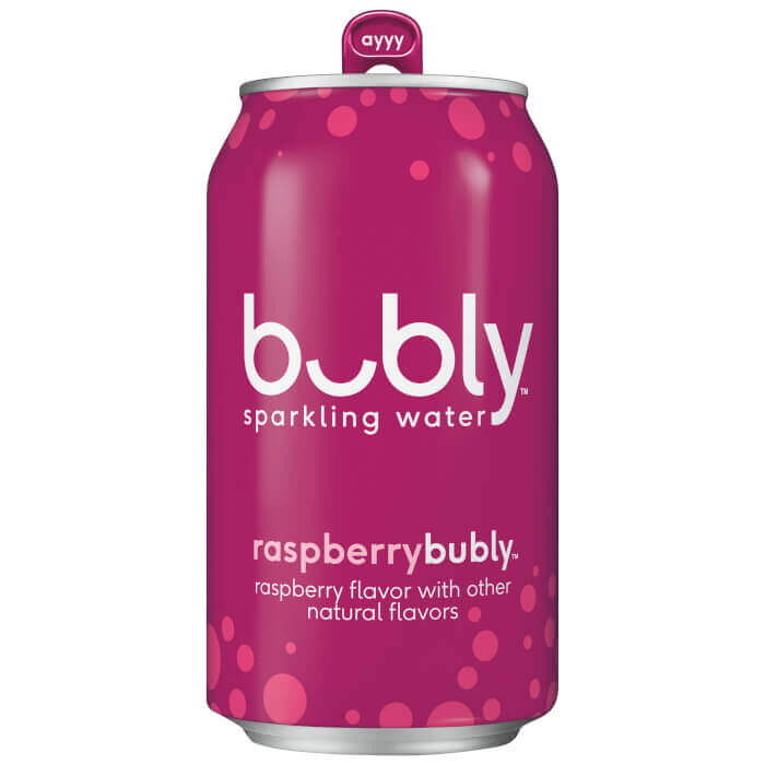 Bubly Sparkling Water, Raspberry Flavored, 12 Fl Oz