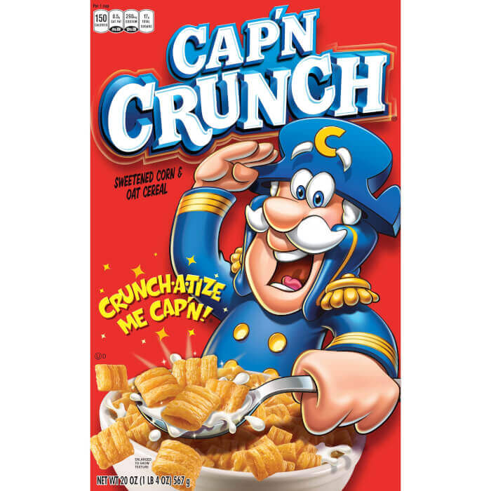 Cap'n Crunch, Sweetened Corn and Oat Cereal, 20 Oz