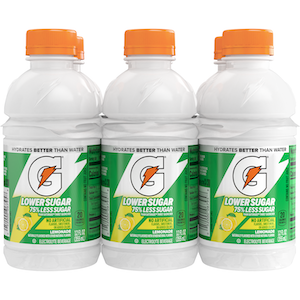 Gatorade Lower Sugar, Lemonade, 12oz bottle, 6 Count