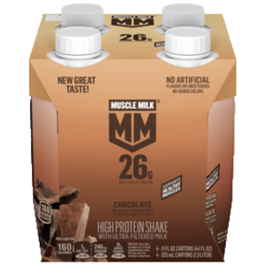 Muscle Milk, Ultra Filtered Milk Protein Shake, Chocolate, 11oz bottle, 4 Count