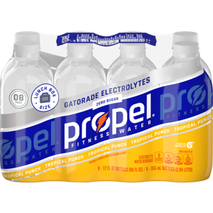 Propel, Tropical Peach, 12oz bottle, 8 Count