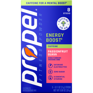 Propel Energy Boost Powder Mix, Passionfruit Guava, 0.11oz 8pk sachet