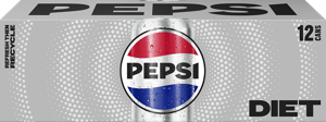 Diet Pepsi Soda, Cola, 12 Fl Oz, 12 Count