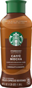 Starbucks Chilled Espresso Beverage Caffe Mocha 40 Fl Oz Bottle