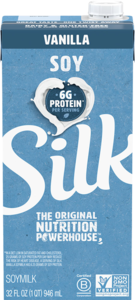 Silk Soymilk Vanilla 32oz/6 Quart Shelf Stable